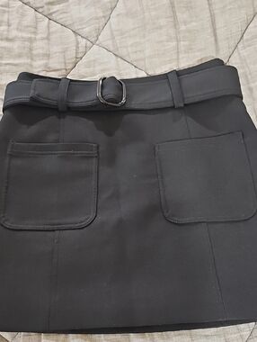 Sézane Black Lined Skirt